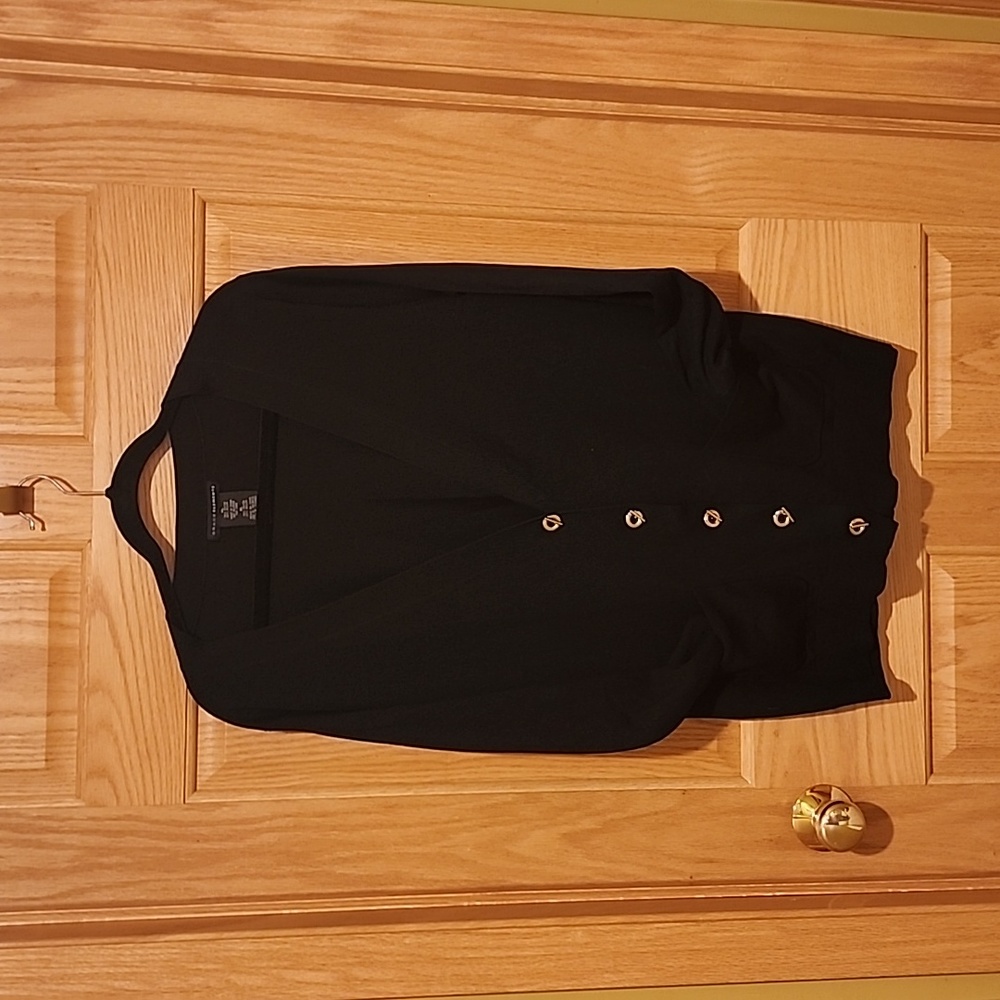 Black Soft Stretch Cardigan